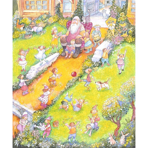 The Selfish Giant #14 White Modern Wood Framed Art Print by Bell, Bill