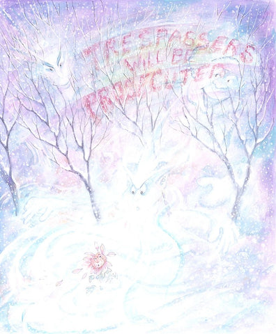 The Selfish Giant #18 Black Ornate Wood Framed Art Print with Double Matting by Bell, Bill