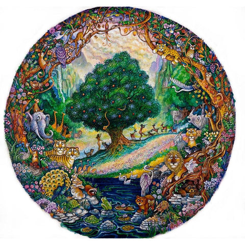 Paradise (Pc) White Modern Wood Framed Art Print by Bell, Bill