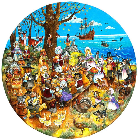 Paws For Thanks (Pc) Black Ornate Wood Framed Art Print with Double Matting by Bell, Bill