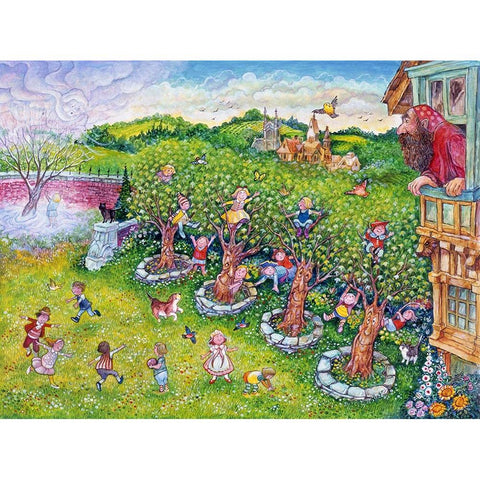 The Selfish Giant #9 Gold Ornate Wood Framed Art Print with Double Matting by Bell, Bill