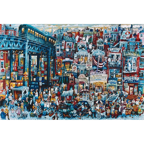 1934 Black Modern Wood Framed Art Print by Bell, Bill