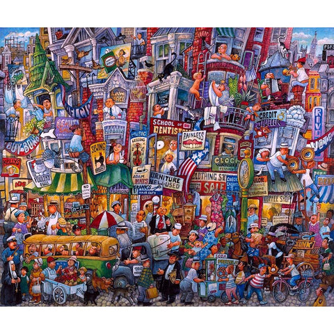 Where I Show Up... Black Modern Wood Framed Art Print with Double Matting by Bell, Bill