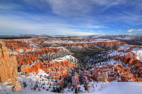 Transformation At Bryce Canyon White Modern Wood Framed Art Print with Double Matting by Sherrell, Bill