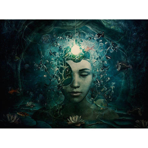 Beautiful And Broken White Modern Wood Framed Art Print by Gray, Cameron