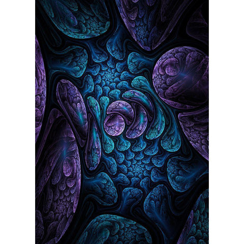 Elemental Dreams Black Modern Wood Framed Art Print with Double Matting by Gray, Cameron