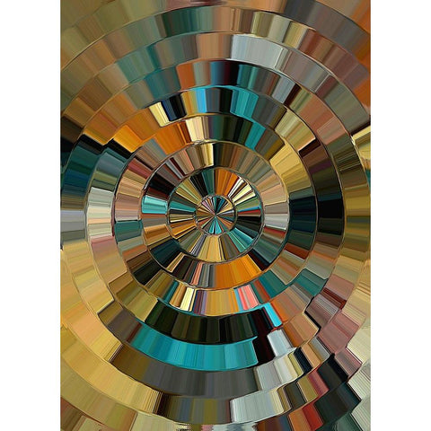 Arizona Prism Gold Ornate Wood Framed Art Print with Double Matting by Manlove, David