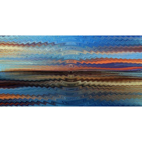 Bonneville Sunrise Black Modern Wood Framed Art Print with Double Matting by Manlove, David