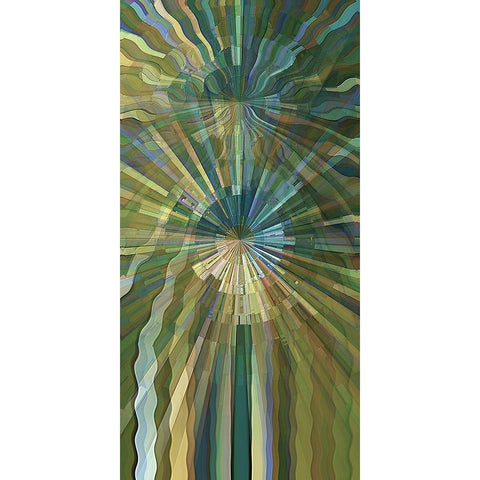 Warp Drive Black Modern Wood Framed Art Print by Manlove, David