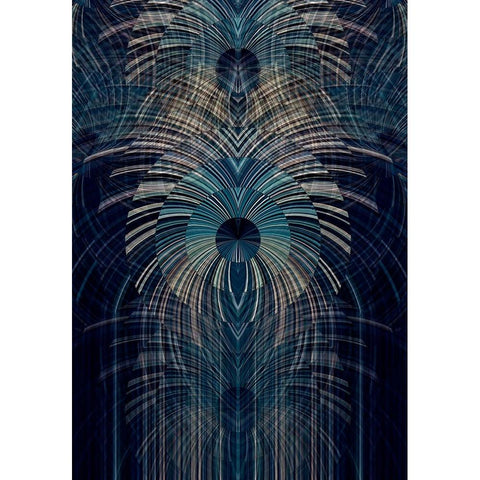Deco Works White Modern Wood Framed Art Print by Manlove, David