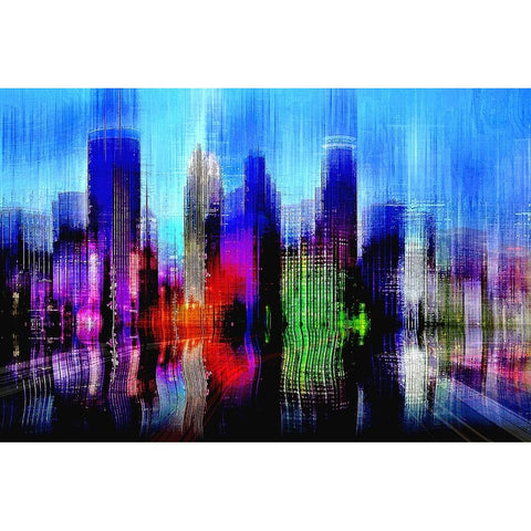 Minneapolis White Modern Wood Framed Art Print by Manlove, David