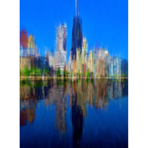 Hancock 3 Gold Ornate Wood Framed Art Print with Double Matting by Manlove, David