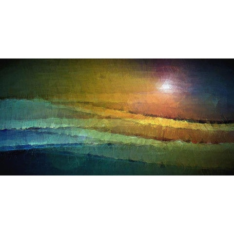 The Lighthouse Black Modern Wood Framed Art Print by Manlove, David