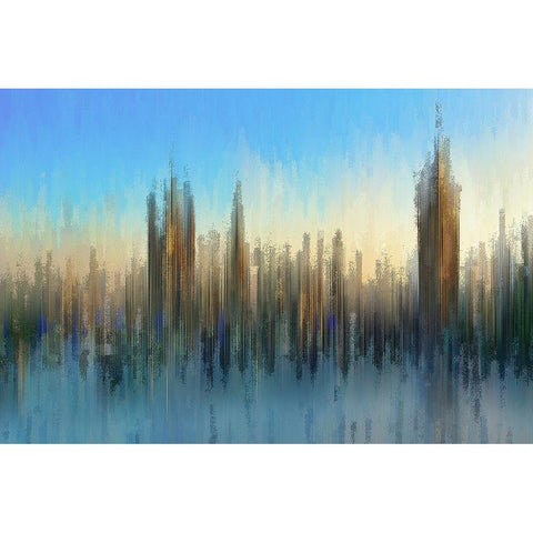 PixelWestminster White Modern Wood Framed Art Print by Manlove, David