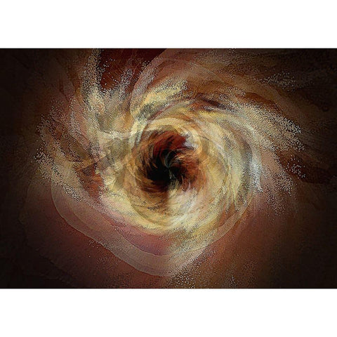 Black Hole Sun Black Modern Wood Framed Art Print with Double Matting by Manlove, David