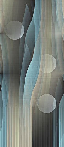Macro Effervescence White Modern Wood Framed Art Print with Double Matting by Manlove, David