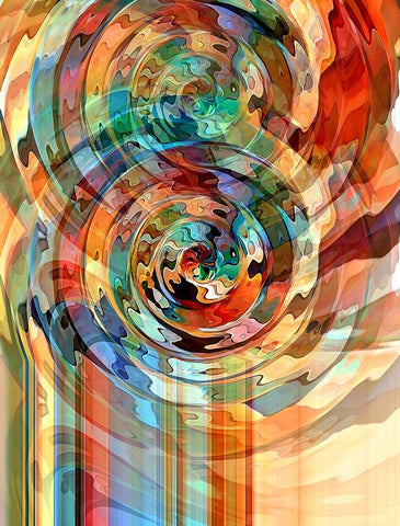 Rose Pop White Modern Wood Framed Art Print with Double Matting by Manlove, David