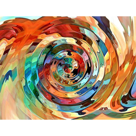 Rose Water White Modern Wood Framed Art Print by Manlove, David