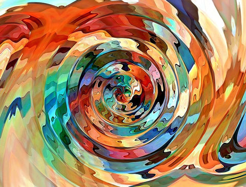 Rose Water White Modern Wood Framed Art Print with Double Matting by Manlove, David