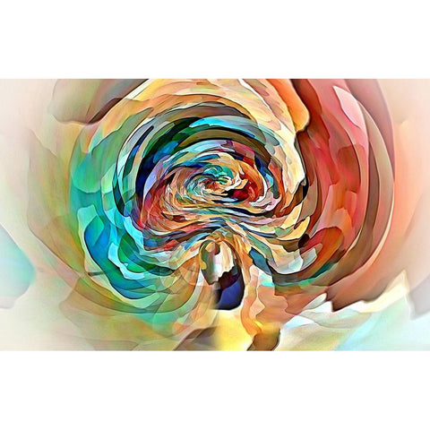 The Rose Tunnel Gold Ornate Wood Framed Art Print with Double Matting by Manlove, David