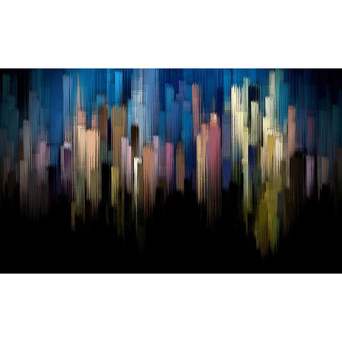 Spirits Rising Black Modern Wood Framed Art Print by Manlove, David