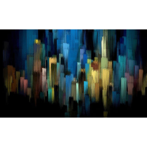 Spirits Rising 2 Black Modern Wood Framed Art Print with Double Matting by Manlove, David