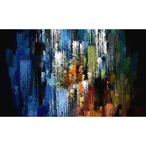 Urban Brush 2 Gold Ornate Wood Framed Art Print with Double Matting by Manlove, David
