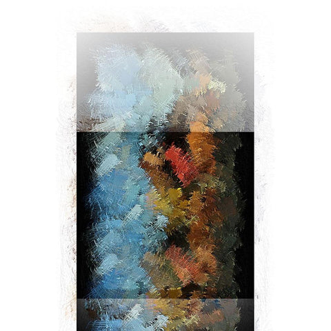 Illusion 3 Black Modern Wood Framed Art Print with Double Matting by Manlove, David
