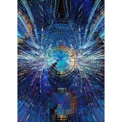 Bowmans Jupiter 2 Black Modern Wood Framed Art Print with Double Matting by Manlove, David