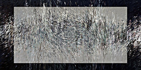 Droplets Splash R White Modern Wood Framed Art Print with Double Matting by Manlove, David
