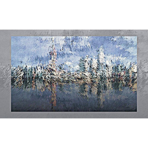 Shanghai Wind Black Modern Wood Framed Art Print by Manlove, David