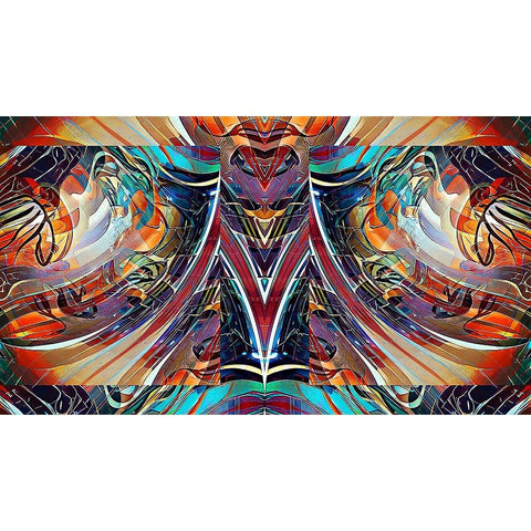 M2 White Modern Wood Framed Art Print by Manlove, David