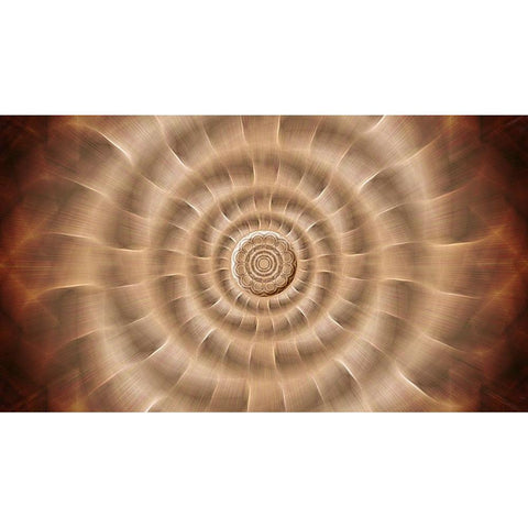 Fire Rotor Zoom Gold Ornate Wood Framed Art Print with Double Matting by Manlove, David