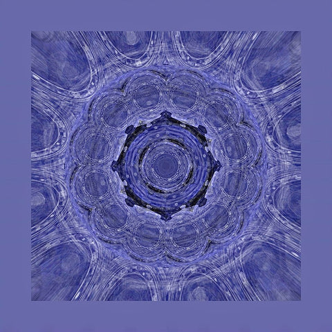 Very Peri Mideval Black Ornate Wood Framed Art Print with Double Matting by Manlove, David