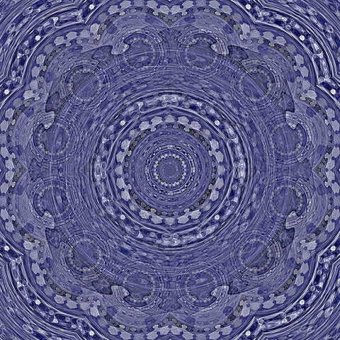 Very Peri Rollers Black Ornate Wood Framed Art Print with Double Matting by Manlove, David