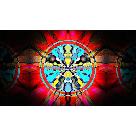 Brandy Z Base 16x9 Black Modern Wood Framed Art Print with Double Matting by Manlove, David