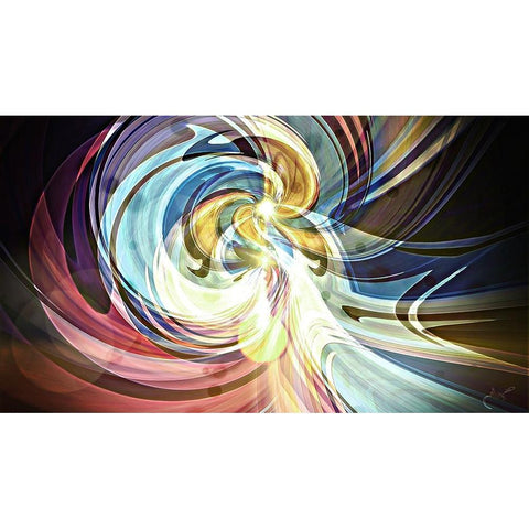 Coalescence A Black Modern Wood Framed Art Print by Manlove, David