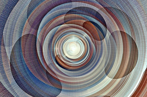 Lava Lamp 2 cbs White Modern Wood Framed Art Print with Double Matting by Manlove, David