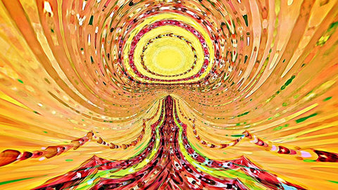 The Path To Enlightenment Black Ornate Wood Framed Art Print with Double Matting by Manlove, David