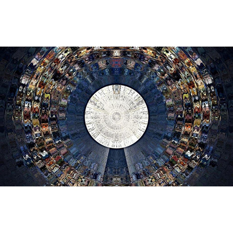The Orb Black Modern Wood Framed Art Print with Double Matting by Manlove, David