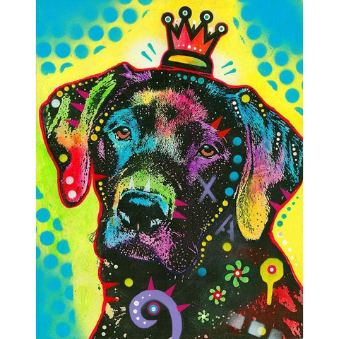 good to be king Black Modern Wood Framed Art Print with Double Matting by Dean Russo Collection