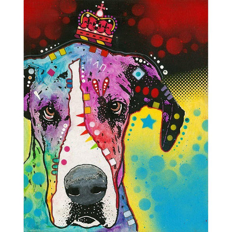 good to be queen Black Modern Wood Framed Art Print with Double Matting by Dean Russo Collection