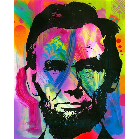 Abraham Lincoln blue years Black Modern Wood Framed Art Print by Dean Russo Collection