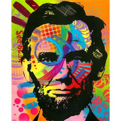 Abraham Lincoln yeah bro Black Modern Wood Framed Art Print with Double Matting by Dean Russo Collection