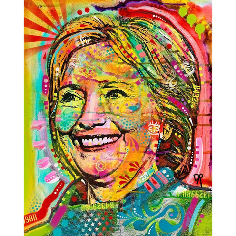 Hillary Gold Ornate Wood Framed Art Print with Double Matting by Dean Russo Collection