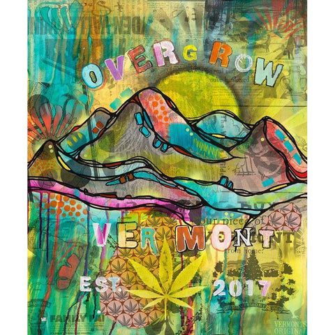 Overgrow Vermont Black Modern Wood Framed Art Print with Double Matting by Dean Russo Collection