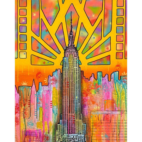 ESB White Modern Wood Framed Art Print by Dean Russo Collection