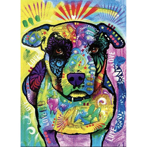 Lucky Black Modern Wood Framed Art Print with Double Matting by Dean Russo Collection