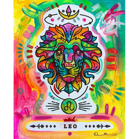 Leo White Modern Wood Framed Art Print by Dean Russo Collection