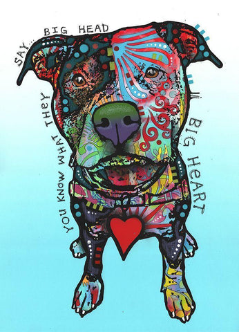 Big Heart White Modern Wood Framed Art Print with Double Matting by Dean Russo Collection